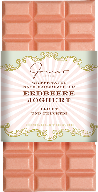 Erdbeere-Joghurt, Handgeschöpfte weiße Schokolade | GMEINER CHOCOLATIER