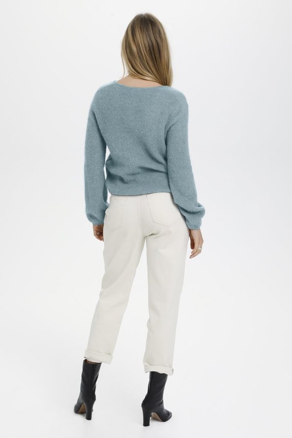 Tuesday V-Neck Jumper, Farbe citadel | SOAKED IN LUXURY