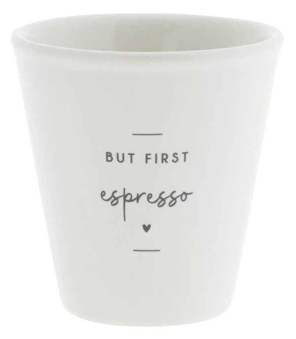BUT FIRST ESPRESSO, Espressobecher im Paperlook | BASTION COLLECTIONS
