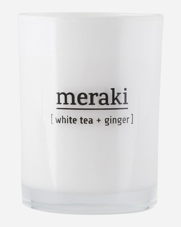 WHITE TEA & GINGER, Duftkerze |  MERAKI