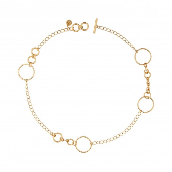 T-BAR COLLECTION Halskette gold plattiert, 65 cm | SENCE COPENHAGEN