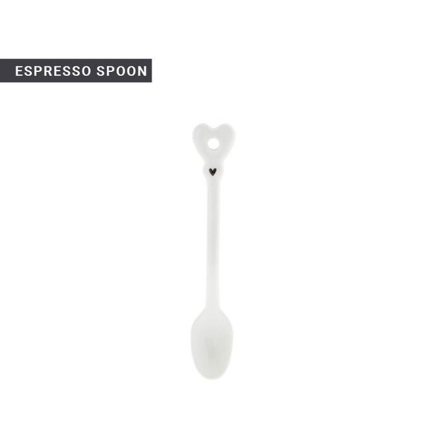 SPOON small white, 10 cm (Espresso) | BASTION COLLECTIONS