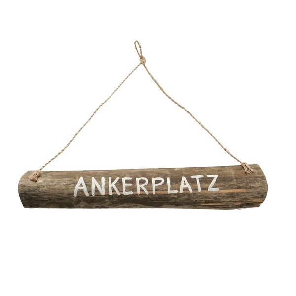 Ankerplatz | Schild aus Treibholz handgefertigt