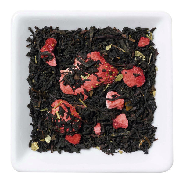 Erdbeer-Sahne | Aromatisierter Schwarzer Tee