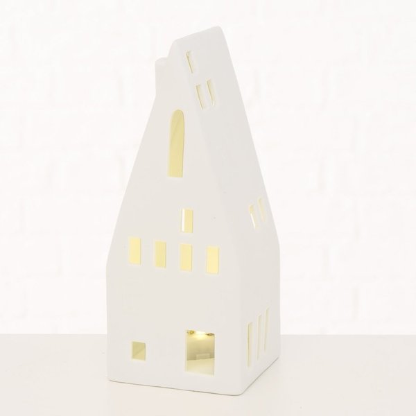 Hygga 2 | Skandinavisches Porzellan-Lichthaus mit LED Beleuchtung