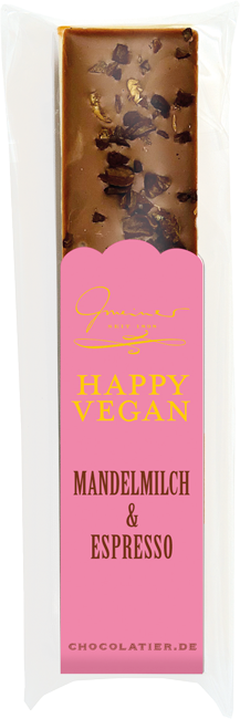 MANDELMILCH & ESPRESSO | Veganer, handgeschöpfter Schokoriegel | GMEINER CHOCOLATIER