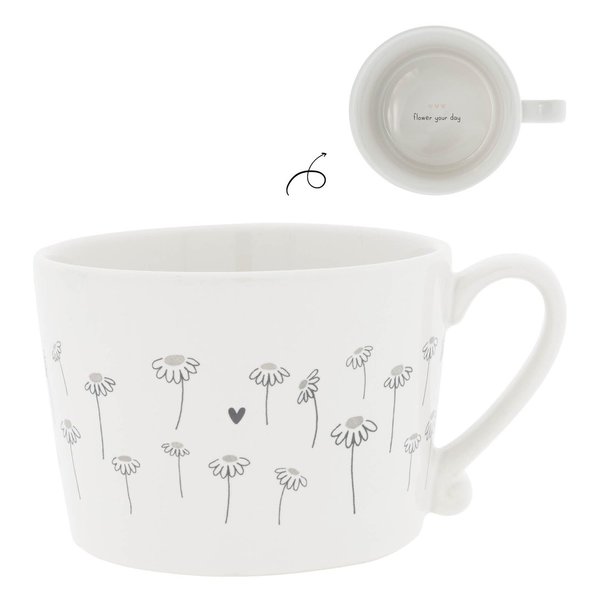 DAISIES, Cup white/black | BASTION COLLECTIONS